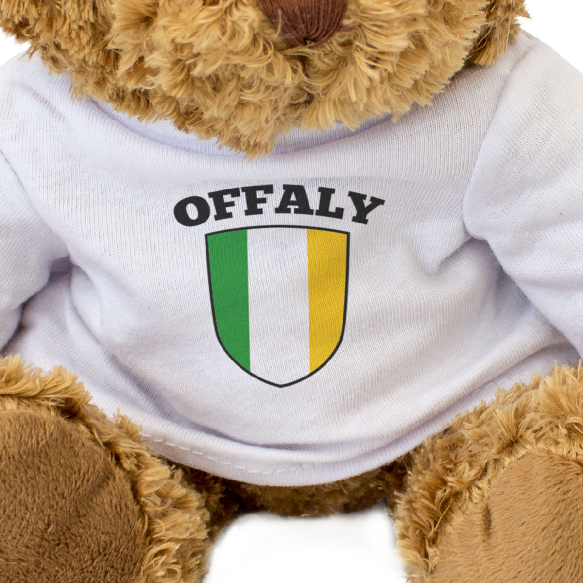 Offaly County Colours - Teddy Bear - Ireland County Offaly Gift Present