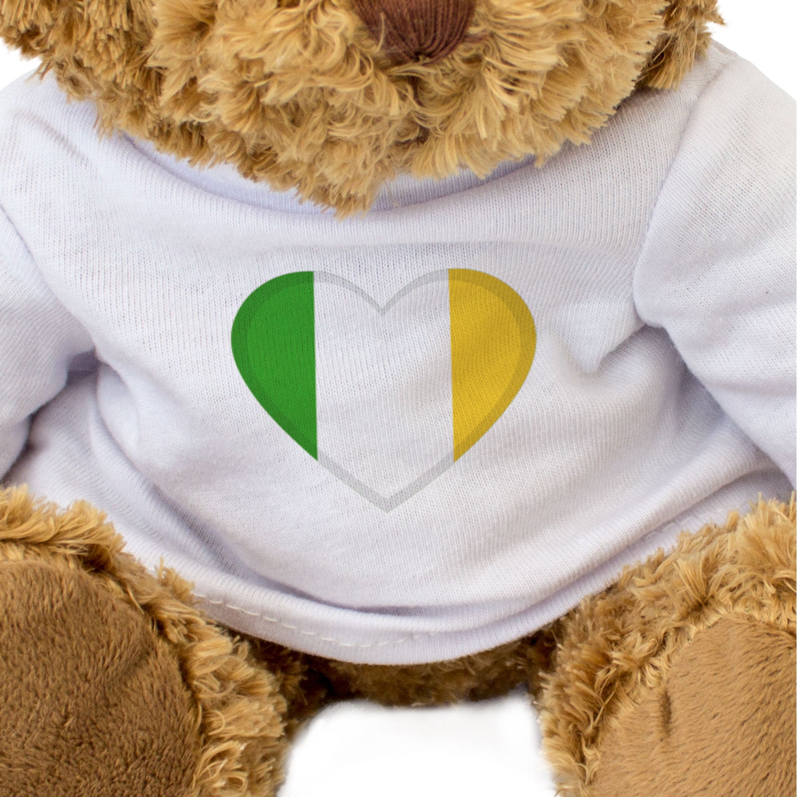 OFFALY COUNTY COLOURS HEART - Teddy Bear - Cute - Ireland Gift Present