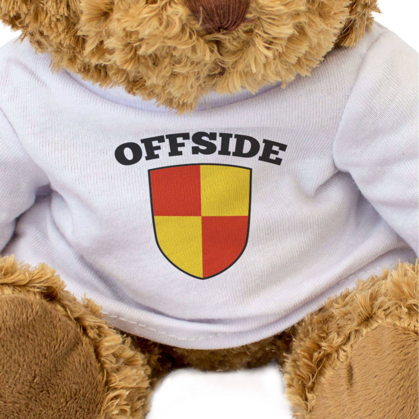 OFFSIDE FLAG - Teddy Bear - Cute Cuddly Soft - Football Linesman Gift Present