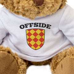 OFFSIDE FLAG (CHECKERBOARD) - Teddy Bear - Cute - Football Linesman Gift Present