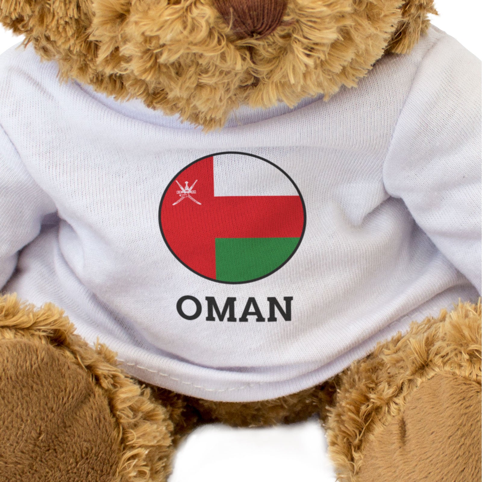 OMAN FLAG ROUNDEL - Teddy Bear - Cute Cuddly Soft - Omani Gift Present