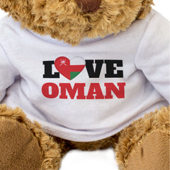 LOVE OMAN (FLAG HEART) - Teddy Bear - Cute Funny - Souvenir Gift Present