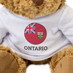 ONTARIO FLAG ROUNDEL - Teddy Bear - Cute - Funny Canada Souvenir Gift Present