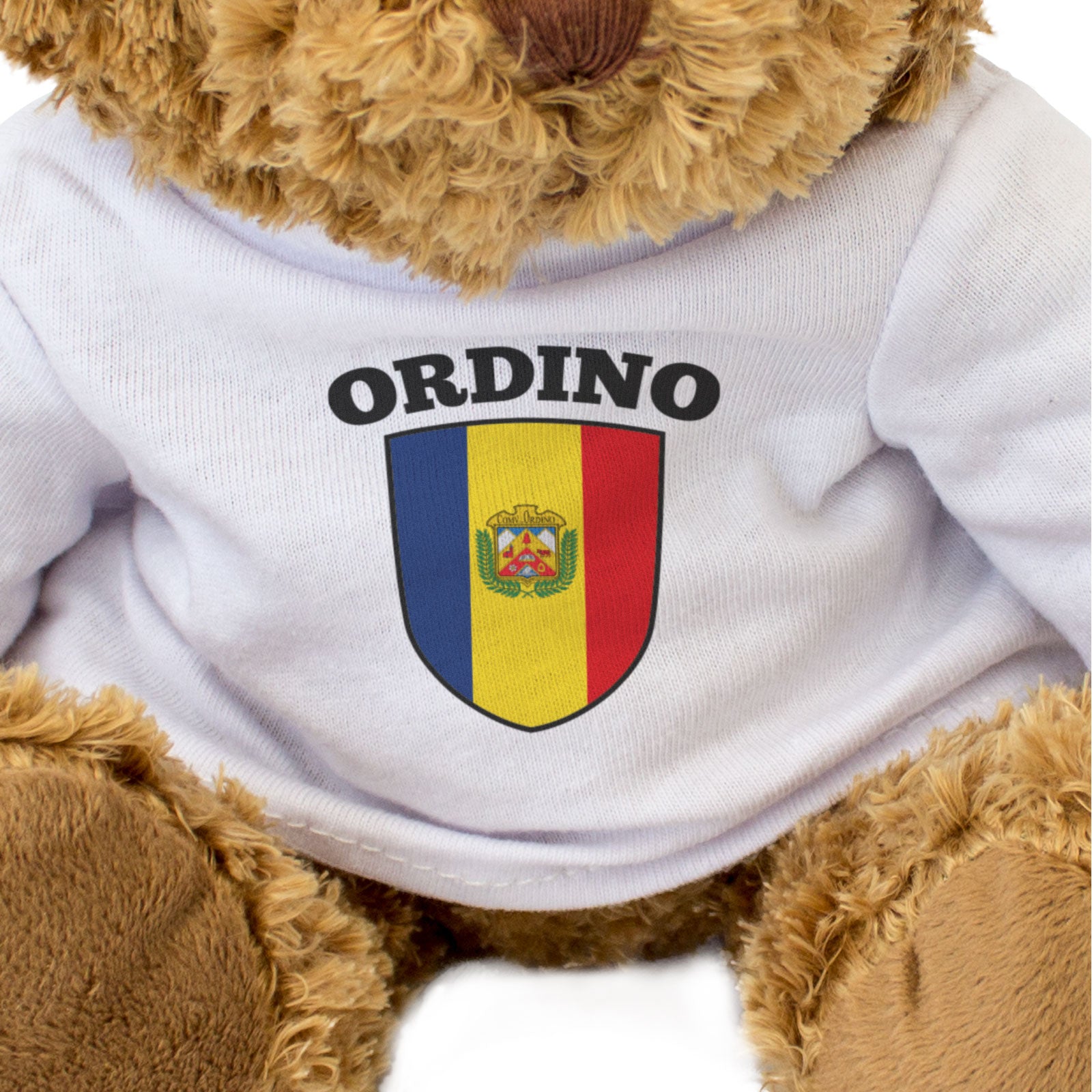 ORDINO FLAG - Teddy Bear - Cute Cuddly Soft Adorable - Andorra Gift Present