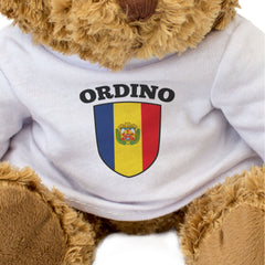 ORDINO FLAG - Teddy Bear - Cute Cuddly Soft Adorable - Andorra Gift Present