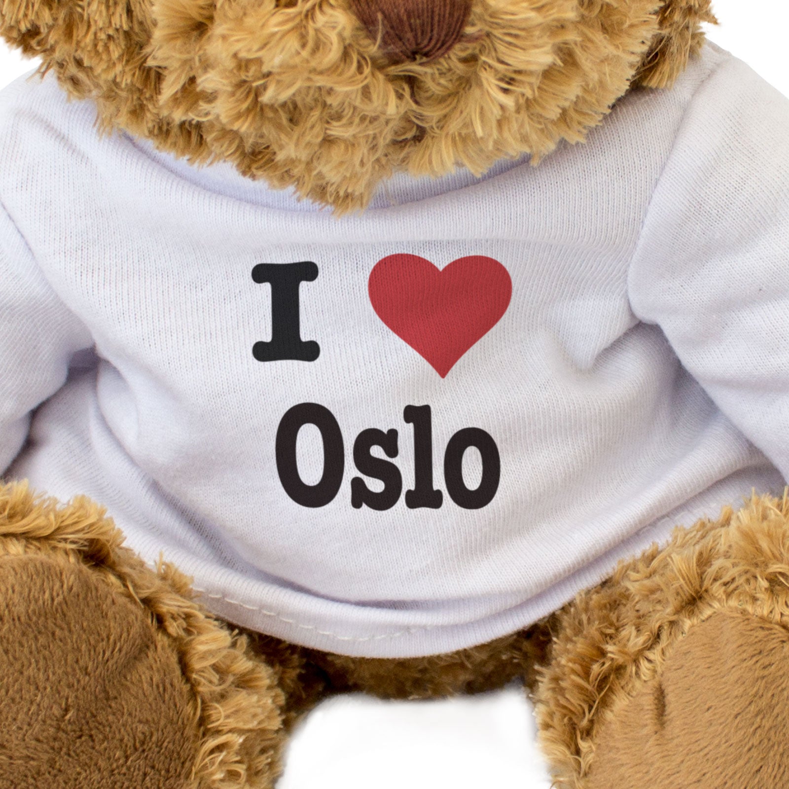 I LOVE OSLO - Teddy Bear - Cute Cuddly Soft Adorable - Norway Gift Present