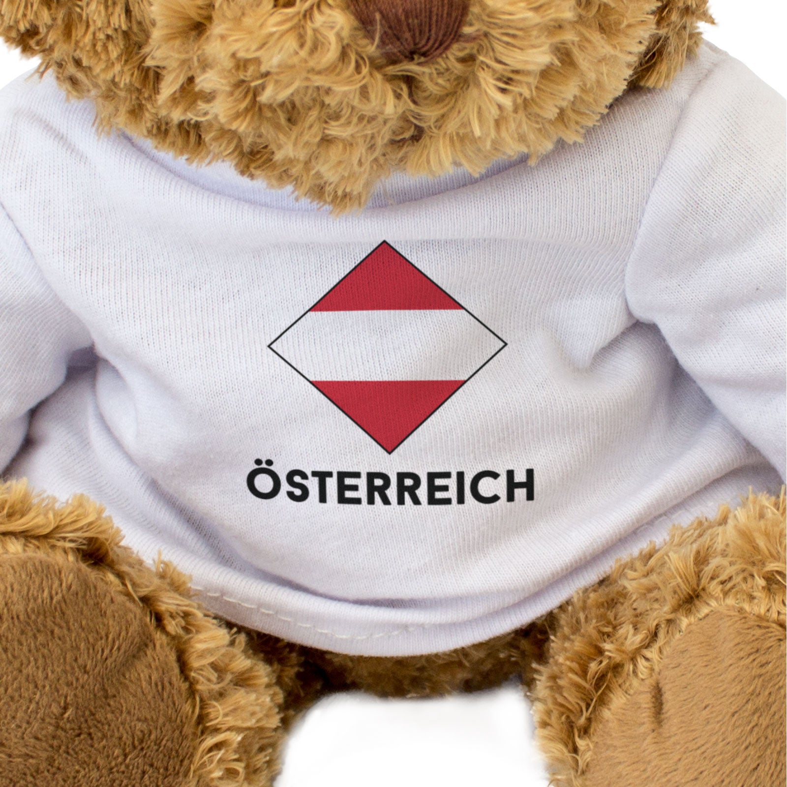 ÖSTERREICH FLAG DIAMOND - Teddy Bear - Cute Funny Austrian Souvenir Gift Present