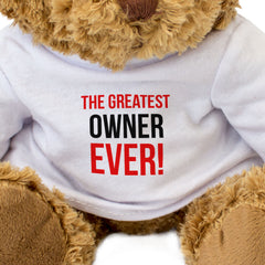 THE GREATEST OWNER EVER - Teddy Bear - Cute Cuddly Soft - Gift Present
