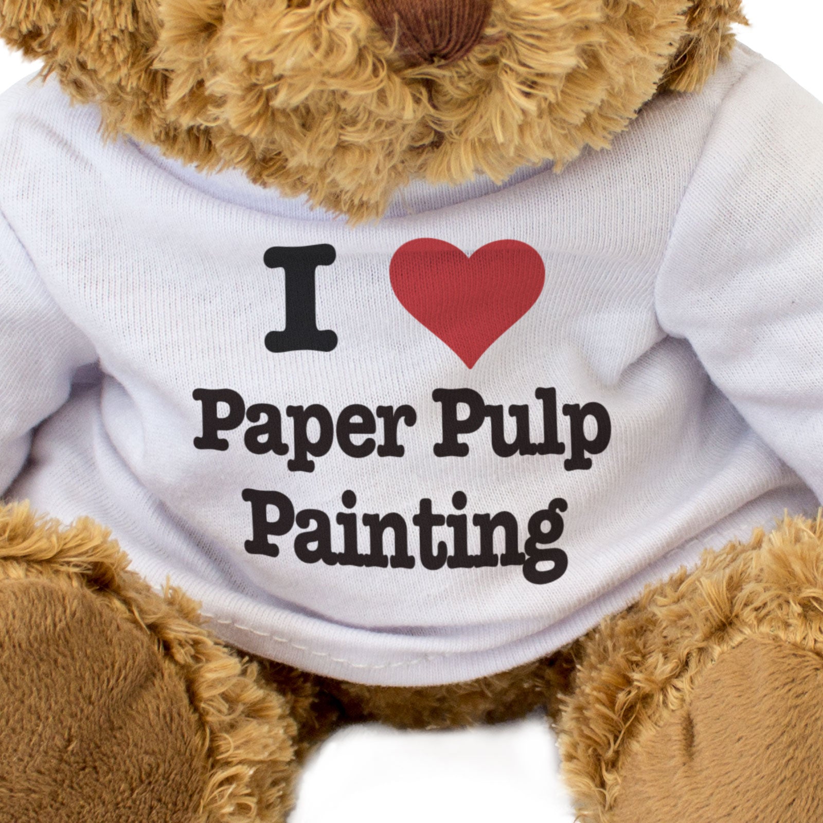 I LOVE PAPER PULP PAINTING - Teddy Bear - Funny Arts & Crafts Gift Present