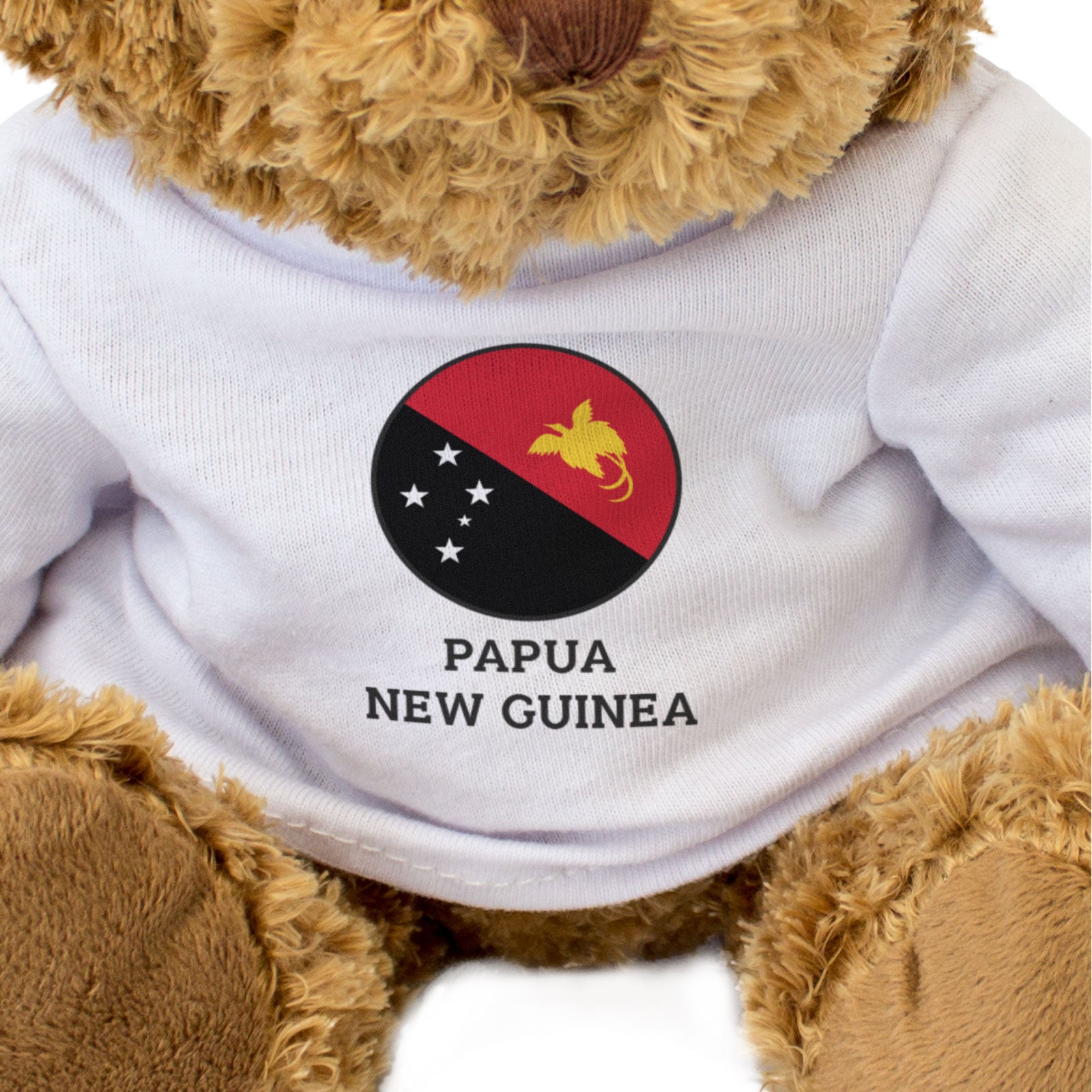 PAPUA NEW GUINEA FLAG ROUNDEL - Teddy Bear - Cute Cuddly Soft - Gift Present