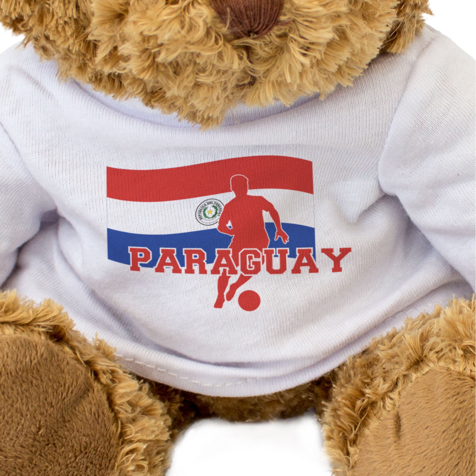PARAGUAY FLAG (FOOTBALL) - Teddy Bear - Paraguayan Soccer Fan Gift Present
