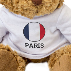 PARIS (FRANCE FLAG ROUNDEL) - Teddy Bear - Funny Souvenir Gift Present