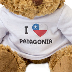 I LOVE PATAGONIA (CHILE FLAG) - Teddy Bear - Cute Funny Souvenir Gift Present