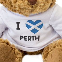 I Love Perth (Scotland Flag) - Teddy Bear