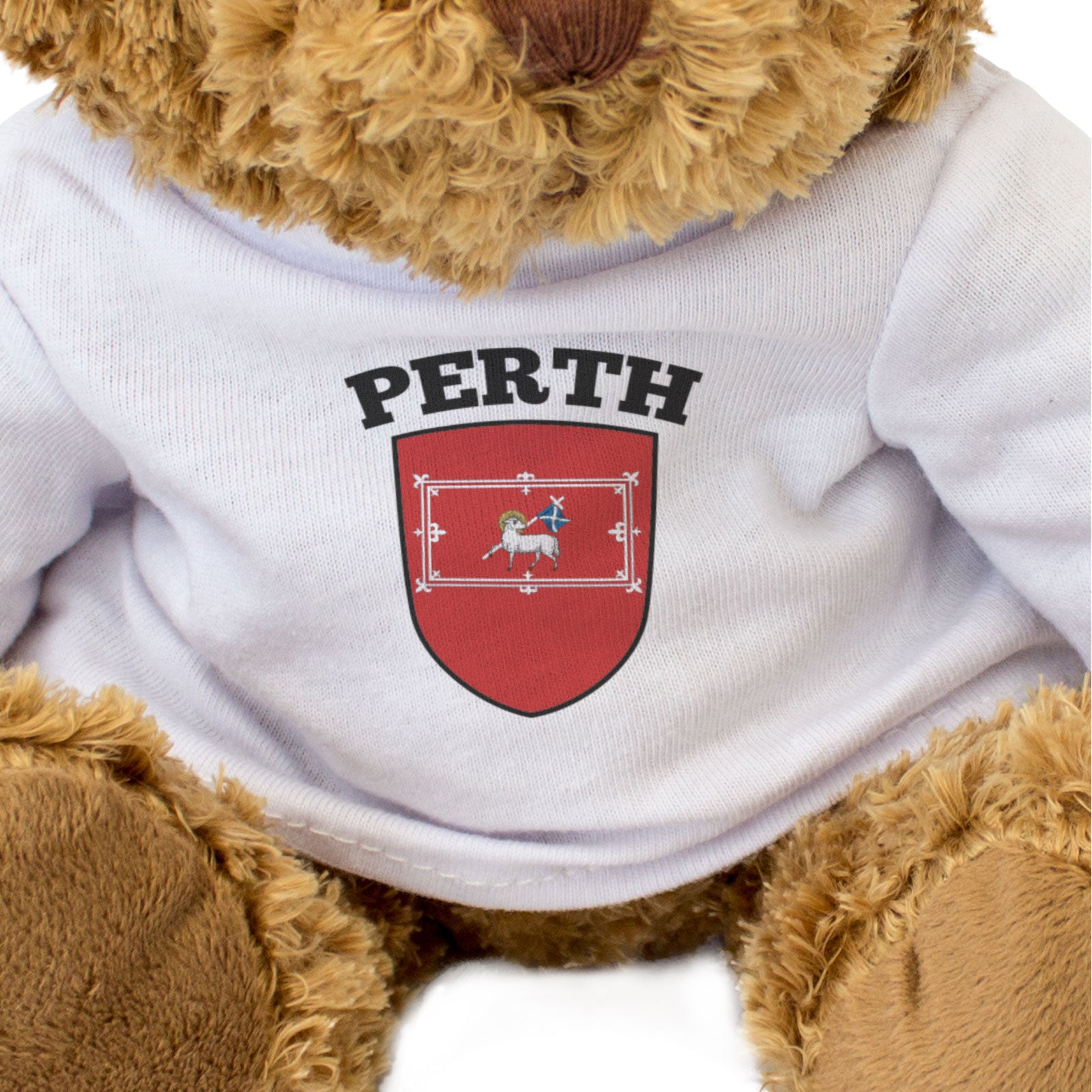 PERTH CITY FLAG (SCOTLAND) - Teddy Bear - Cute Cuddly Soft - Gift Present