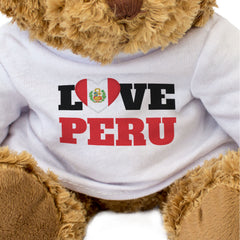 LOVE PERU (FLAG HEART) - Teddy Bear - Cute Funny Soft - Peruvian Gift Present