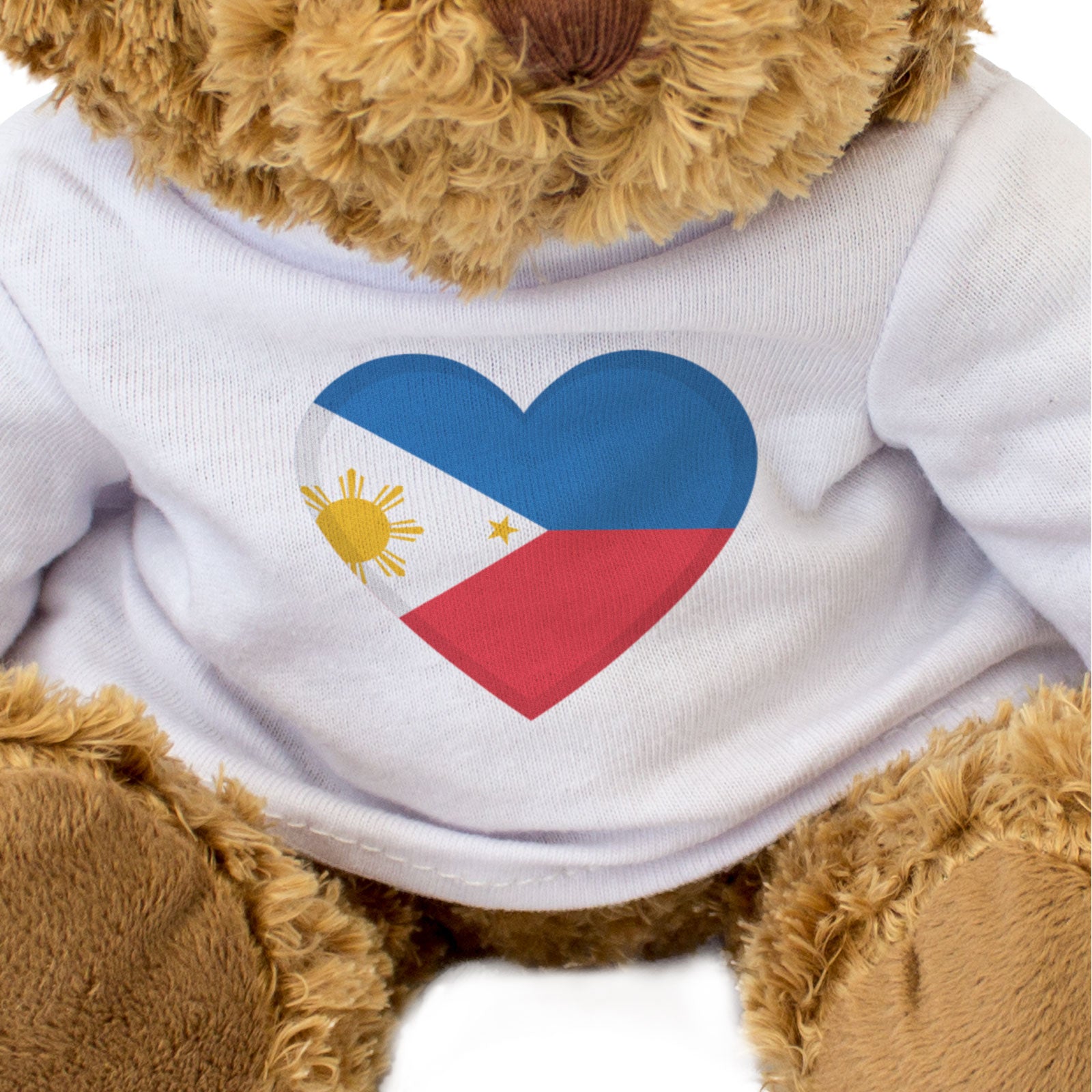 PHILIPPINES FLAG HEART - Teddy Bear - Cute Cuddly Soft - Filipino Gift Present
