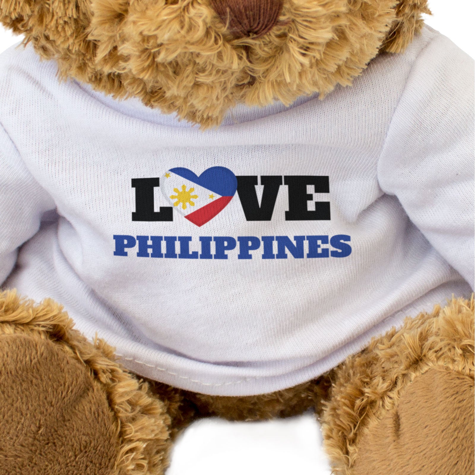 LOVE PHILIPPINES (FLAG HEART) - Teddy Bear - Cute Funny - Souvenir Gift Present