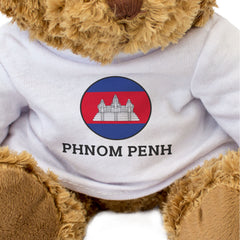 PHNOM PENH (CAMBODIA FLAG ROUNDEL) - Teddy Bear - Funny Souvenir Gift Present