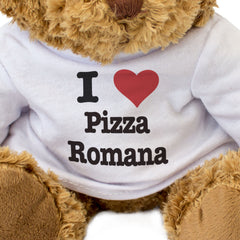 I LOVE PIZZA ROMANA - Teddy Bear - Cute Funny Soft Adorable - Gift Present