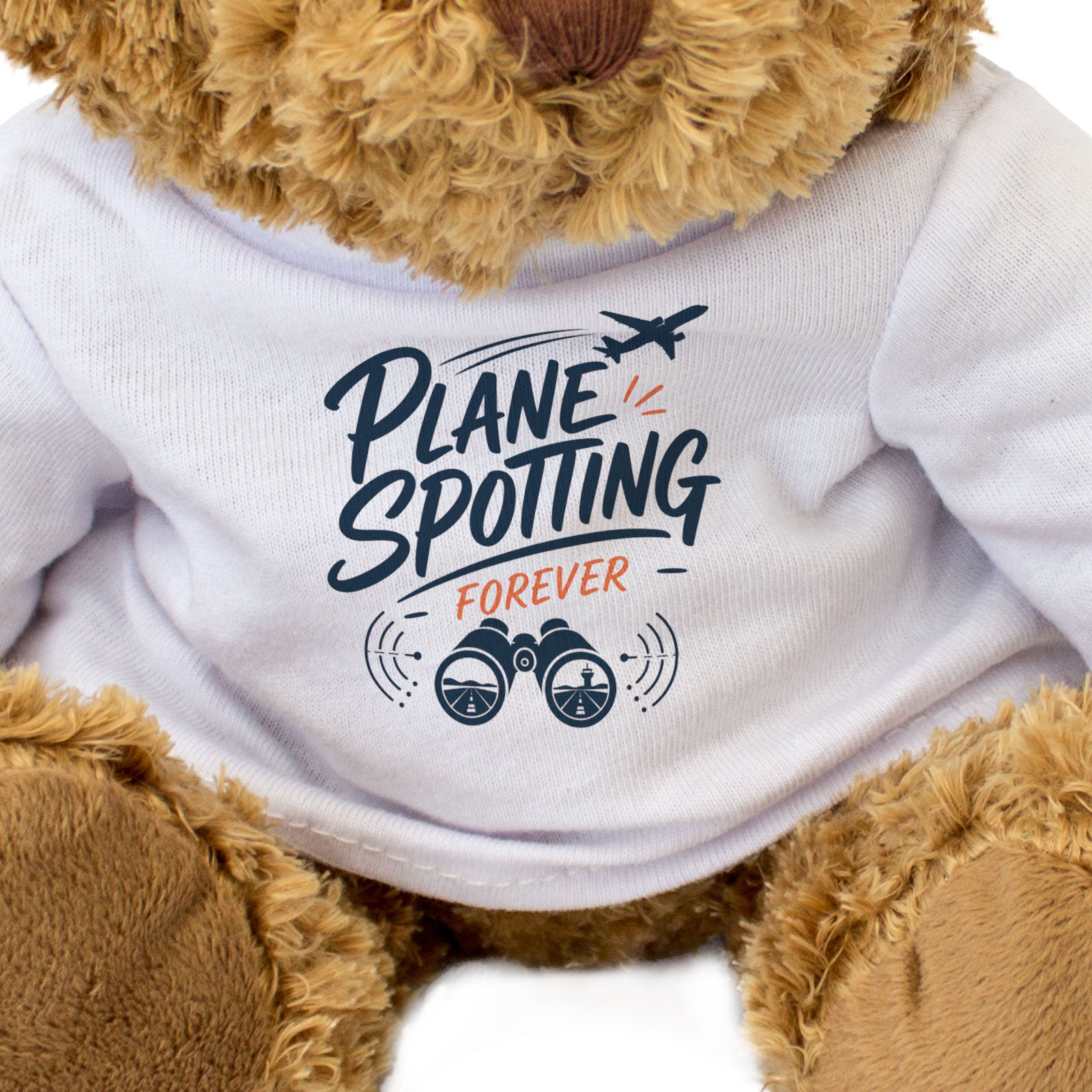PLANE SPOTTING FOREVER! - Teddy Bear - Cute - Funny Plane Spotter Gift Present