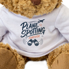 PLANE SPOTTING FOREVER! - Teddy Bear - Cute - Funny Plane Spotter Gift Present