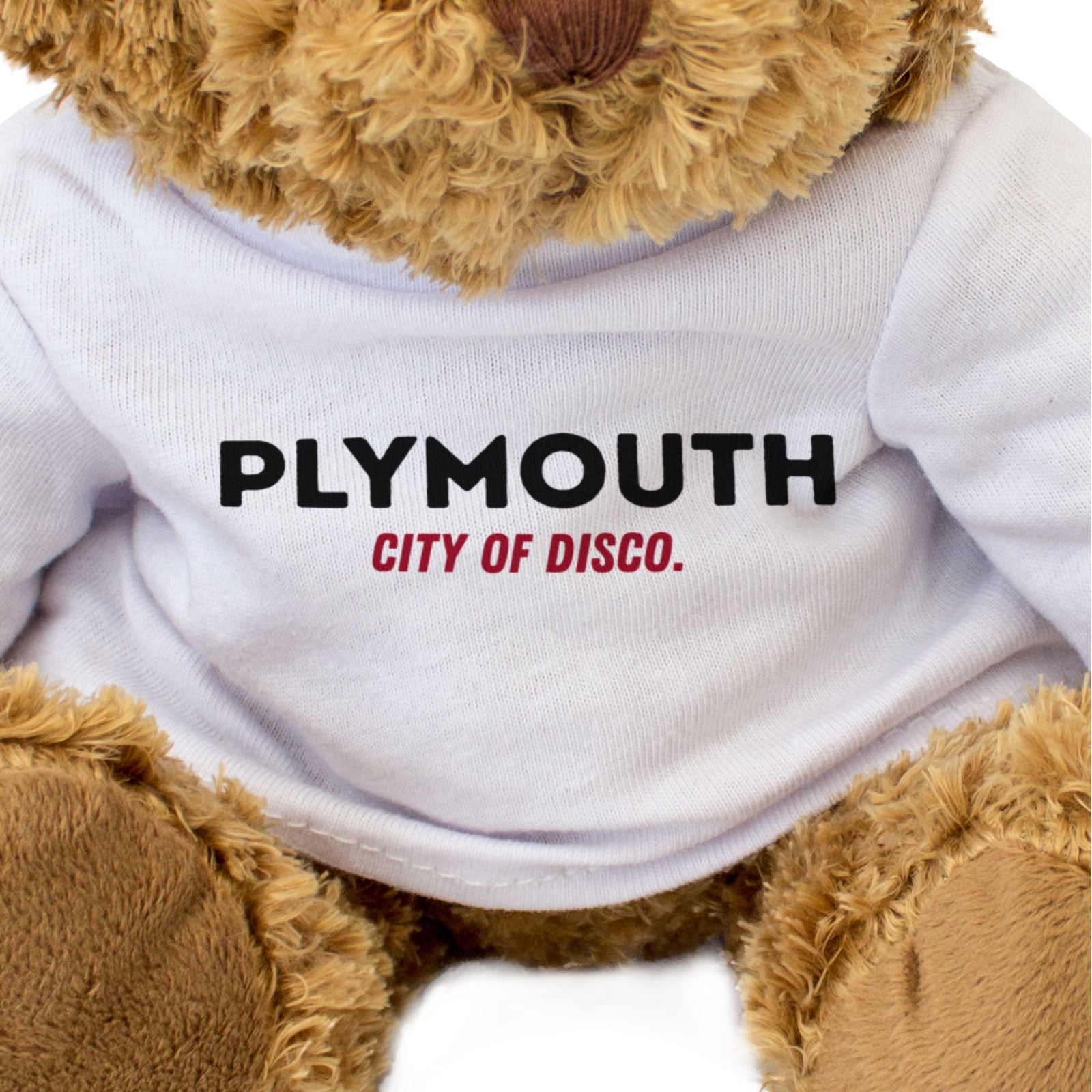 PLYMOUTH CITY OF DISCO - Teddy Bear - Cute Cuddly - Funny Devon Gift Present