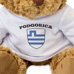 PODGORICA FLAG - Teddy Bear - Cute Cuddly Soft - Montenegro Gift Present