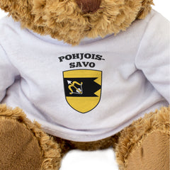 POHJOIS-SAVO FLAG - Teddy Bear - North Savo Finland Suomi - Gift Present