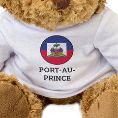 PORT-AU-PRINCE (HAITI FLAG ROUNDEL) - Teddy Bear - Cute - Souvenir Gift Present