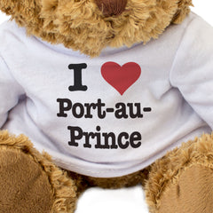 I LOVE PORT-AU-PRINCE - Teddy Bear - Cute Cuddly Soft - Haiti Gift Present