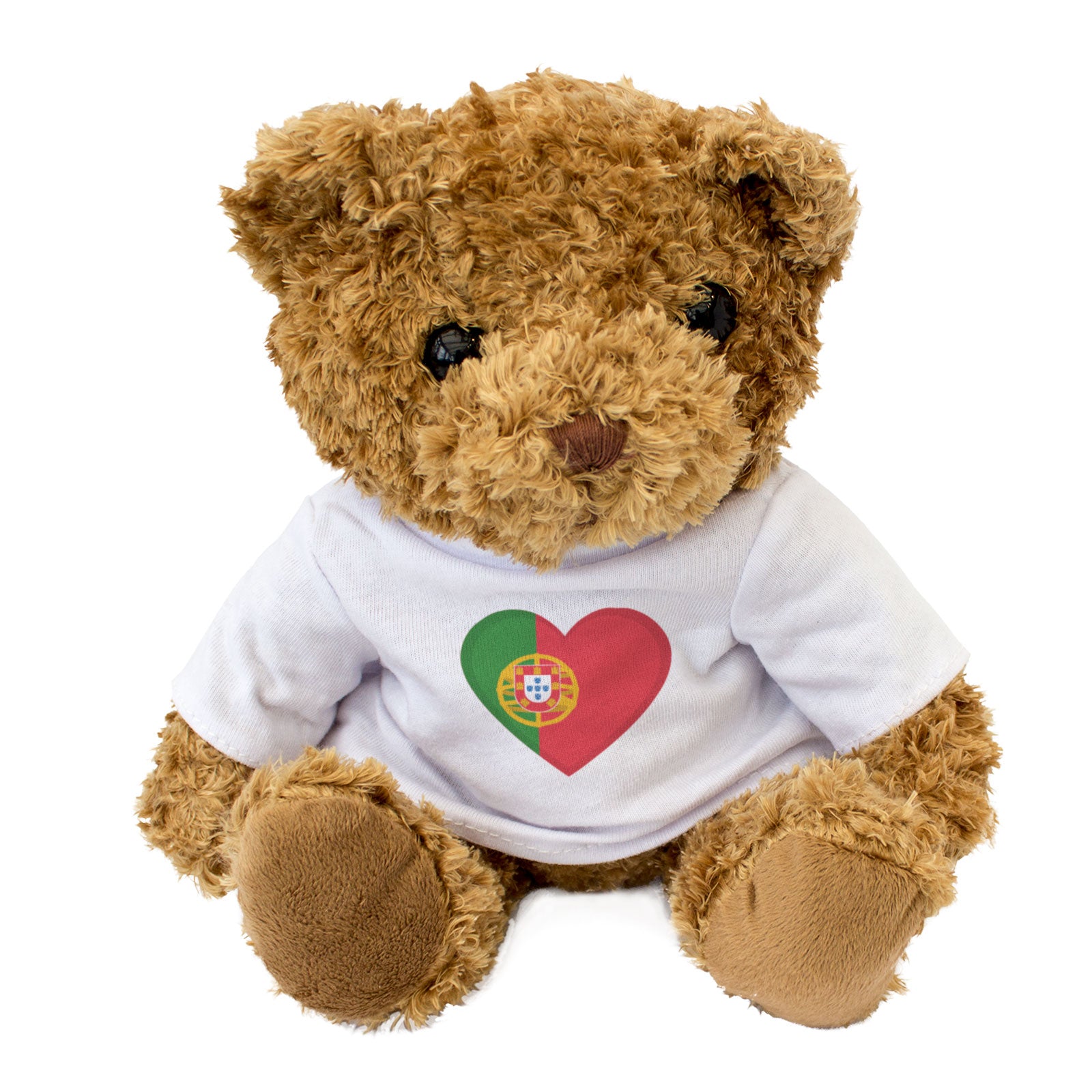 PORTUGAL FLAG HEART - Teddy Bear - Cute Cuddly Soft - Portuguese Gift Present