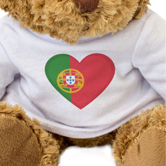 PORTUGAL FLAG HEART - Teddy Bear - Cute Cuddly Soft - Portuguese Gift Present