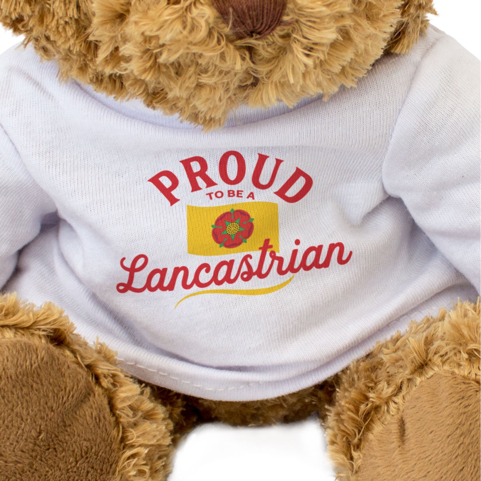 PROUD TO BE A LANCASTRIAN - Teddy Bear - Cute Cuddly - Lancashire Gift Present