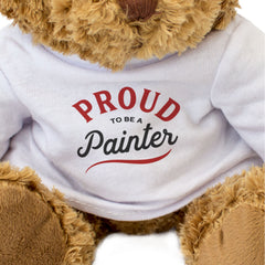 PROUD TO BE A PAINTER - Teddy Bear - Cute - Funny Art Painting Gift Present