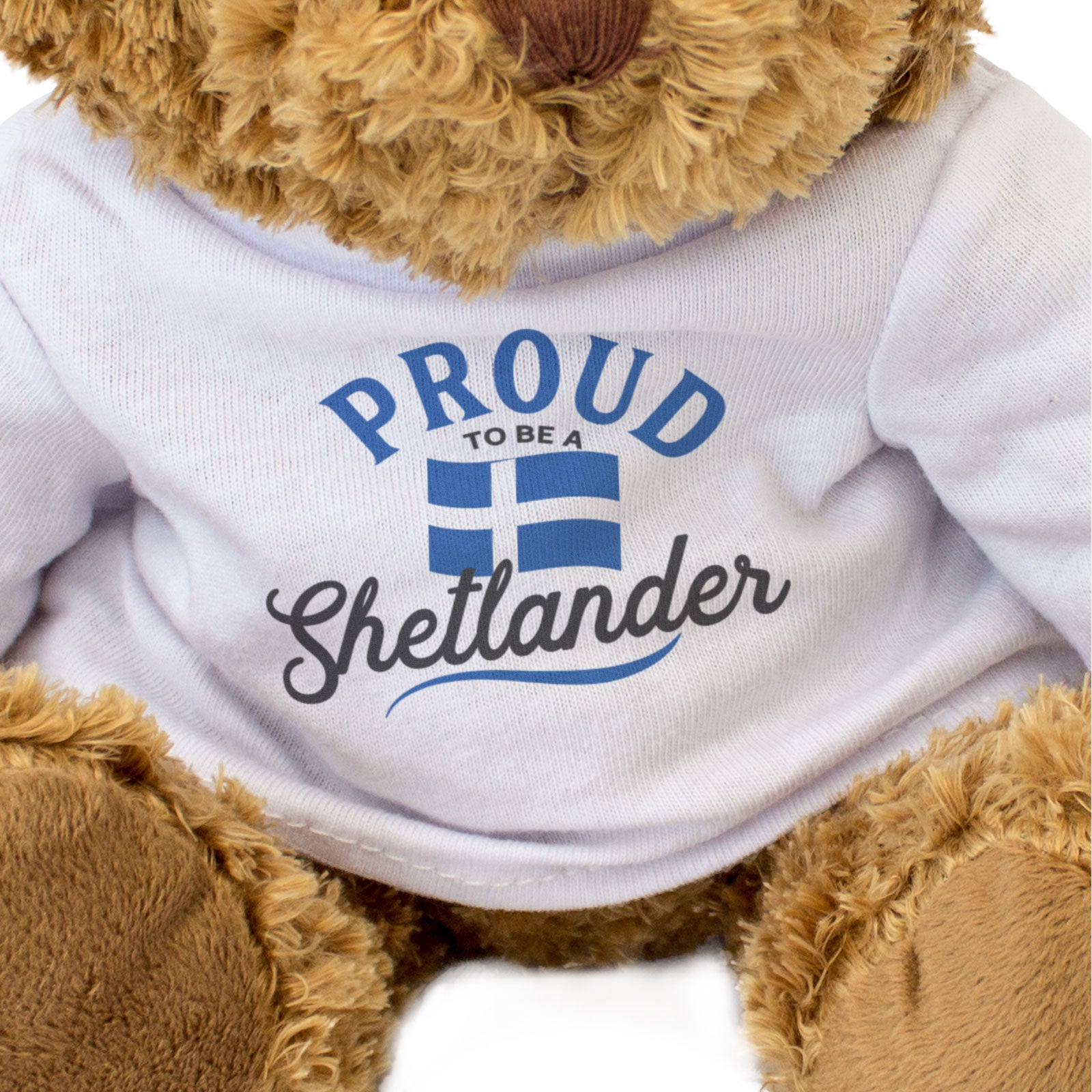 PROUD TO BE A SHETLANDER - Teddy Bear - Cute Cuddly Soft - Shetland Gift Present