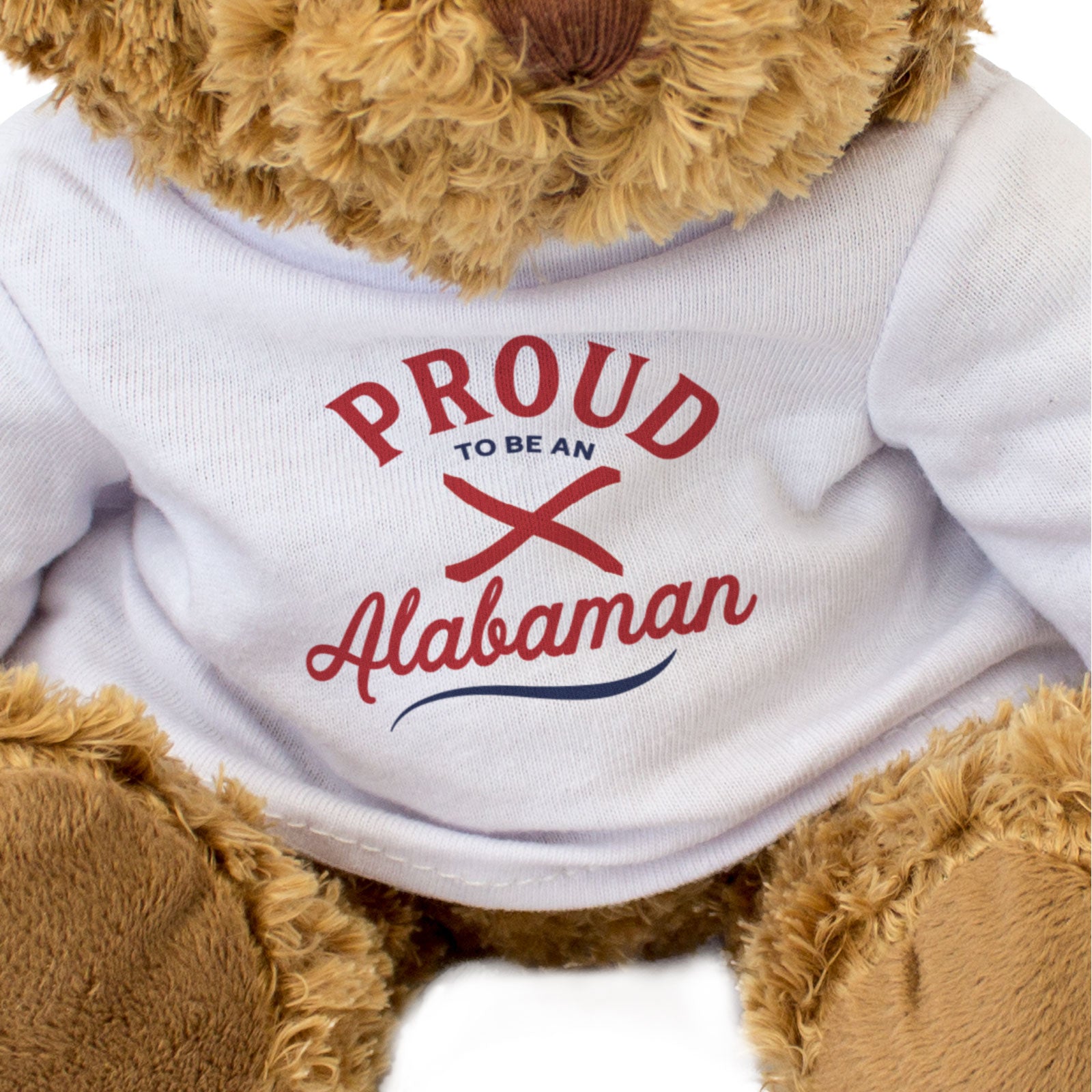 PROUD TO BE AN ALABAMAN - Teddy Bear - Cute Cuddly Soft - Alabama Gift Present