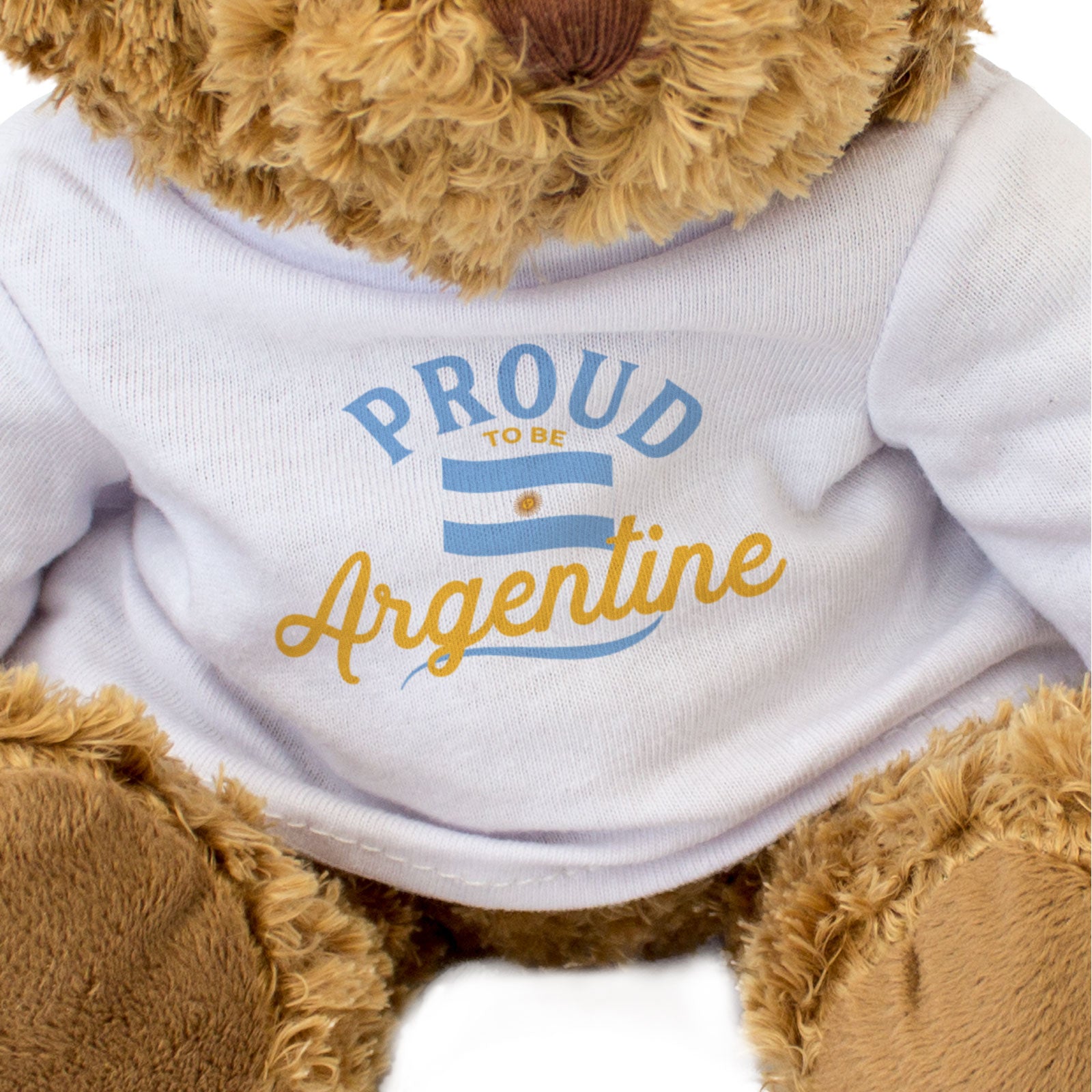 PROUD TO BE ARGENTINE - Teddy Bear - Cute Cuddly Soft - Argentina Gift Present