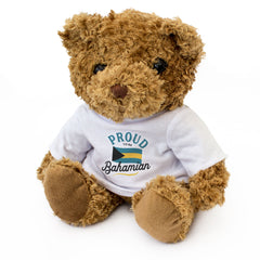 PROUD TO BE BAHAMIAN - Teddy Bear - Cute Cuddly Soft - Bahamas Gift Present
