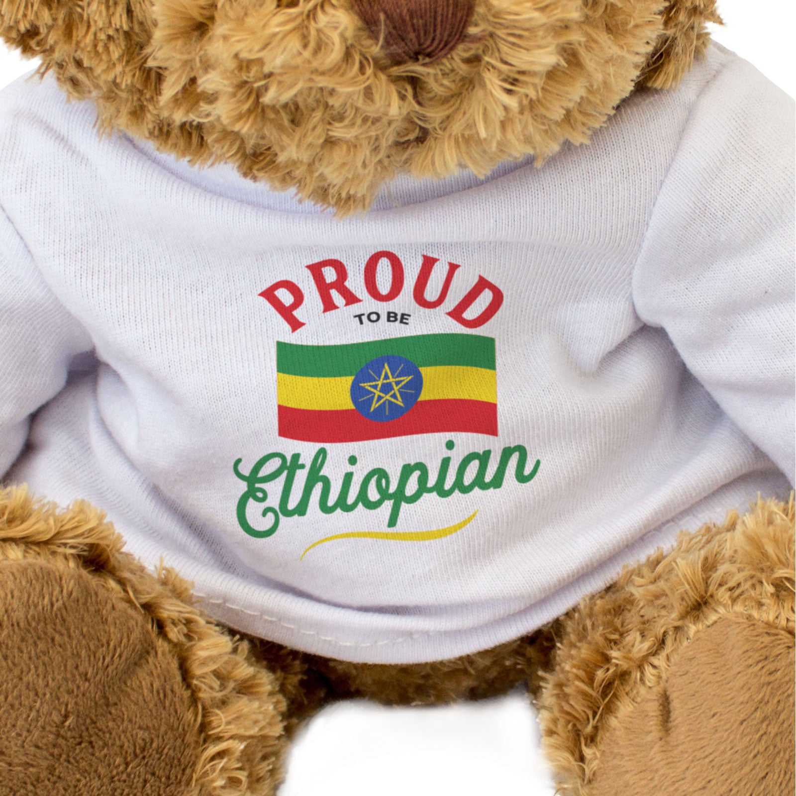 PROUD TO BE ETHIOPIAN - Teddy Bear - Cute Cuddly Soft - Ethiopia Gift Present