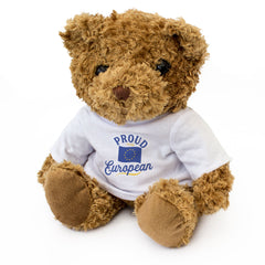 PROUD TO BE EUROPEAN - Teddy Bear - Cute Cuddly Soft - EU Europe Gift Present