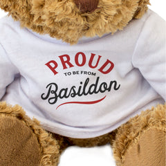 PROUD TO BE FROM BASILDON - Teddy Bear - Cute Cuddly Soft - Gift Present