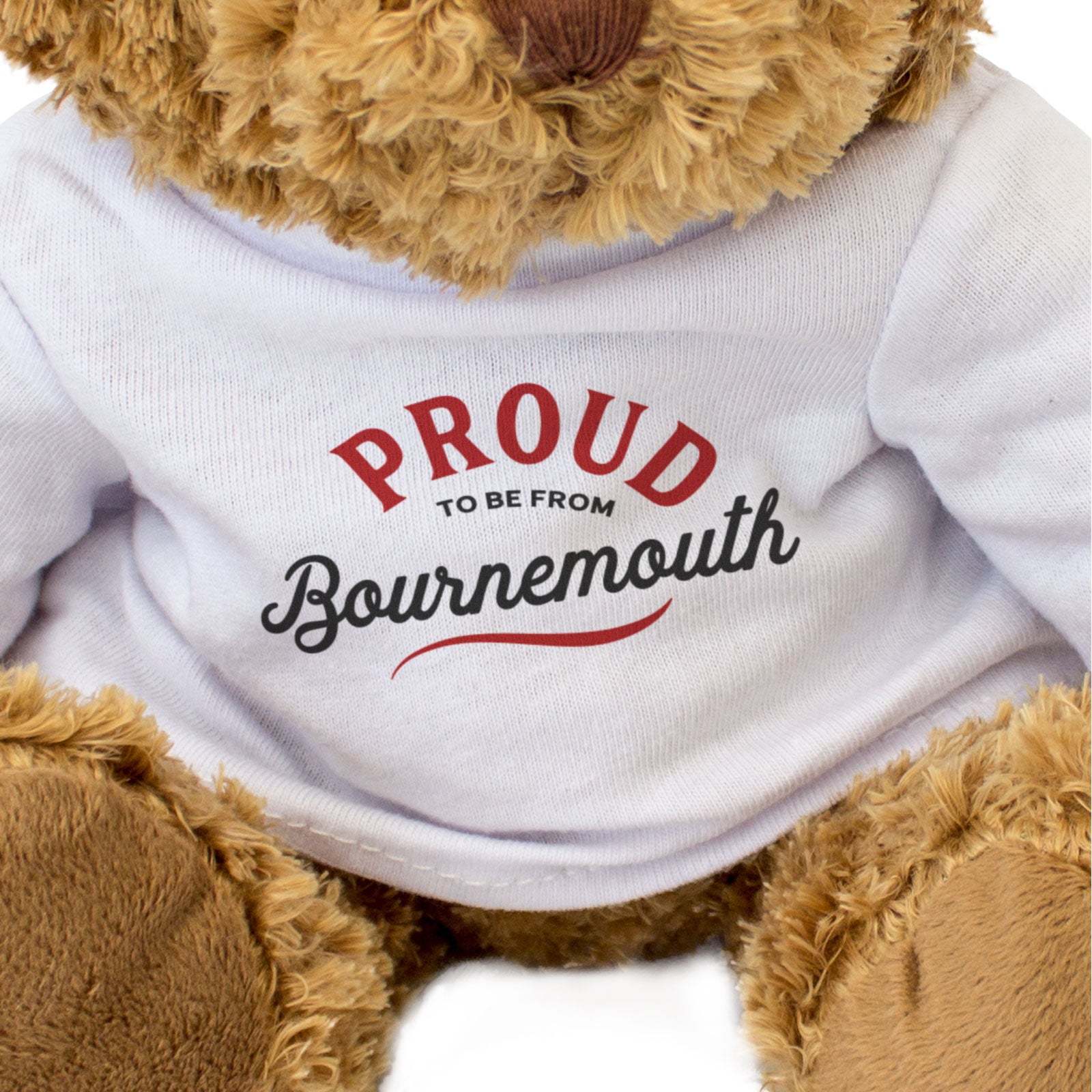 PROUD TO BE FROM BOURNEMOUTH - Teddy Bear - Cute Cuddly Soft - Gift Present