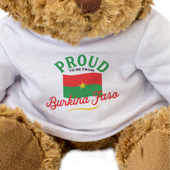 PROUD TO BE FROM BURKINA FASO - Teddy Bear - Cute Cuddly - Gift Present