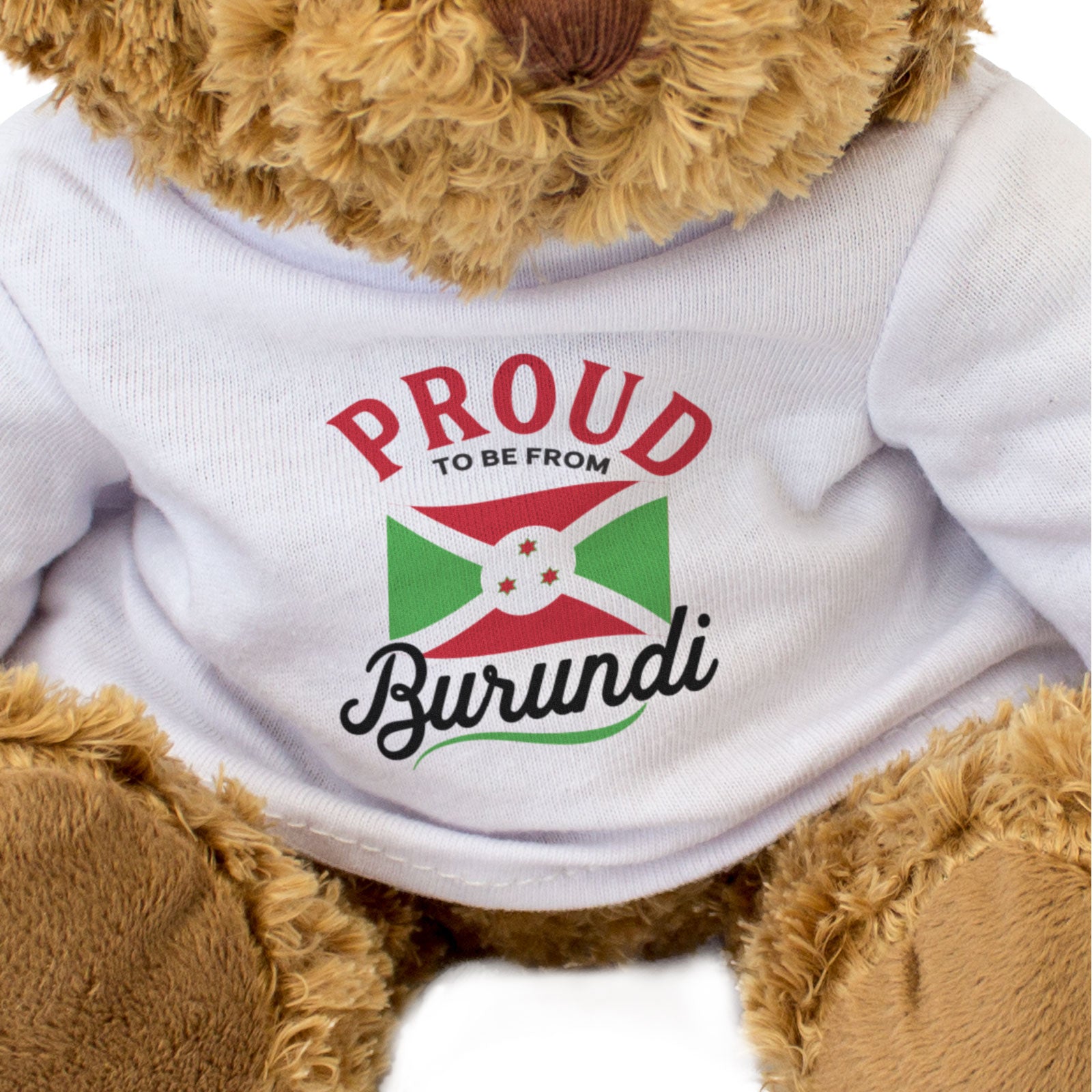 PROUD TO BE FROM BURUNDI - Teddy Bear - Cute Cuddly - Burundian Gift Present
