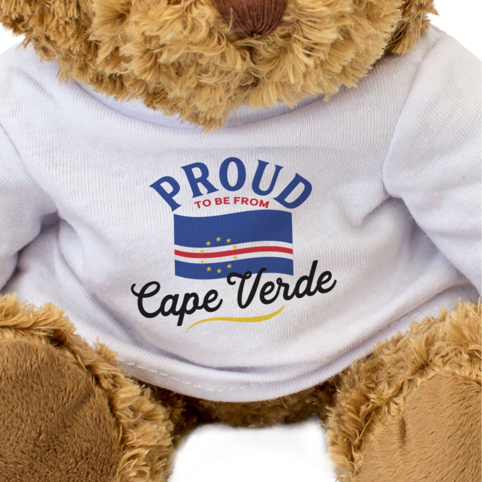 PROUD TO BE FROM CAPE VERDE - Teddy Bear - Cute Cuddly - Cabo Verde Gift Present
