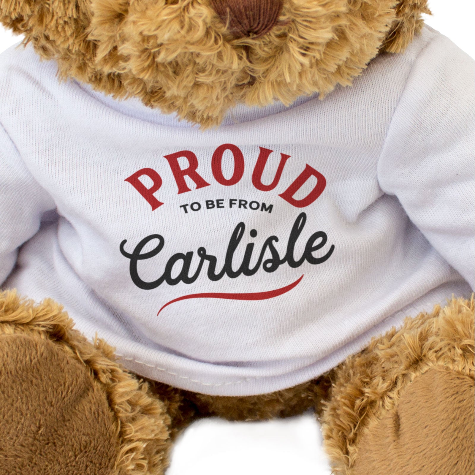 PROUD TO BE FROM CARLISLE - Teddy Bear - Cute Cuddly Soft - Gift Present