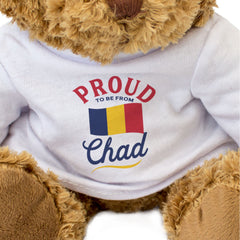 PROUD TO BE FROM CHAD - Teddy Bear - Cute Cuddly Soft - Chadian Gift Present