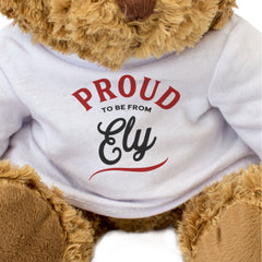PROUD TO BE FROM ELY - Teddy Bear - Cute Cuddly Soft - Gift Present