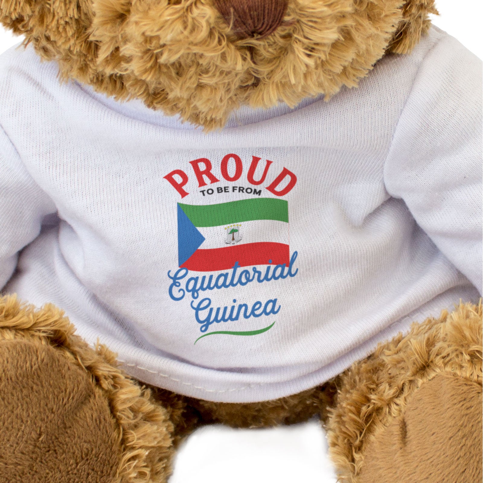 PROUD TO BE FROM EQUATORIAL GUINEA - Teddy Bear - Cute Cuddly - Gift Present